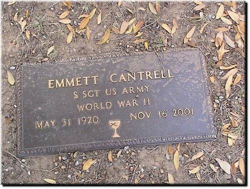 Cantrll, Emmett (military marker).JPG