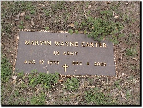 Carter, Marvin Wayne (military marker).JPG