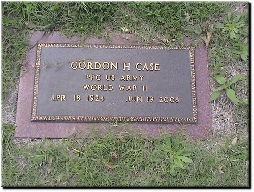 Case, Gordon H (military marker).JPG