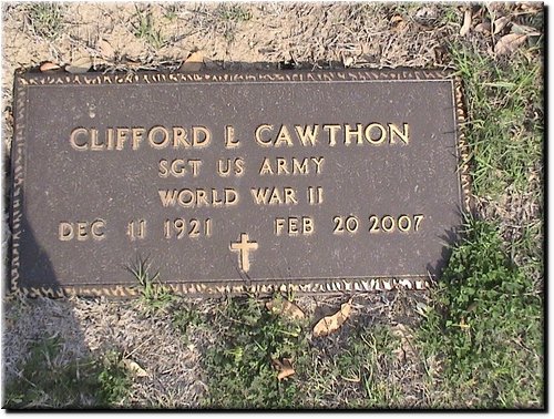 Cawthon, Clifford (military marker).JPG