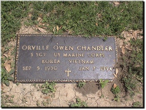 Chandler, Orville Owen (military marker).JPG