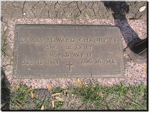 Chaney, James Edward Sr (military marker).JPG