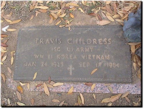 Childress, Travis (military marker).JPG