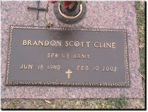 Cline, Brandon Scott (military marker).JPG