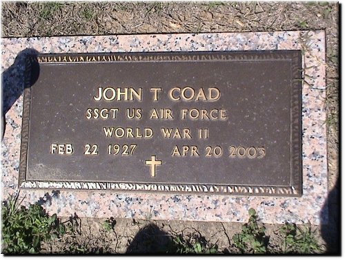 Coad, John T (military marker).JPG