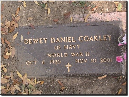 Coakley, Dewey Daniel (military marker).JPG