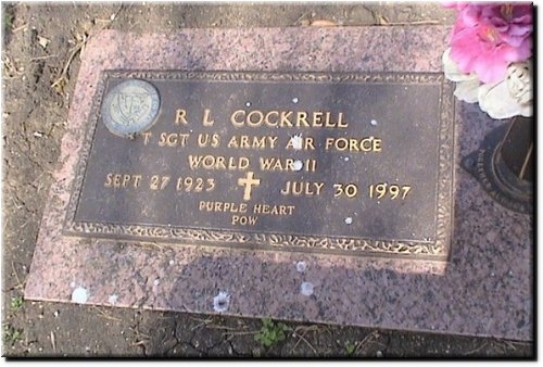 Cockrell, R L (military marker).JPG