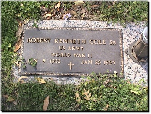 Cole, Robert Kenneth Sr (military marker).JPG