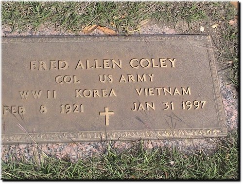 Coley, Fred Allen (military marker).JPG