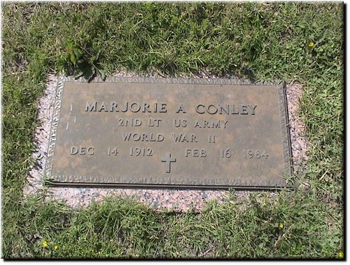 Conley, Marjorie (military marker).JPG