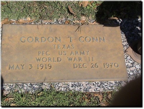 Conn, Gordon T (military marker).JPG