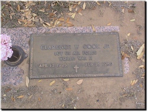 Cook, Clarence W Jr (military marker).JPG