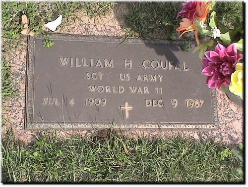 Coufal, William H (military marker).JPG