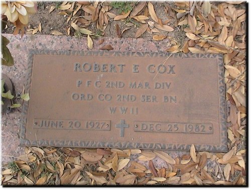 Cox, Robert (military marker).JPG