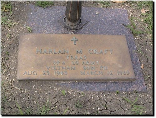 Craft, Harlan (military marker).JPG