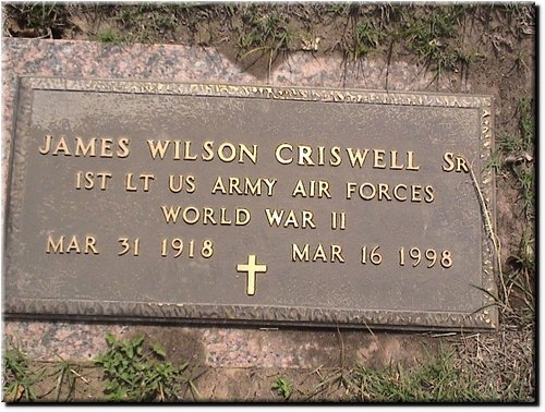 Criswell, James Wilson Sr (military marker).JPG