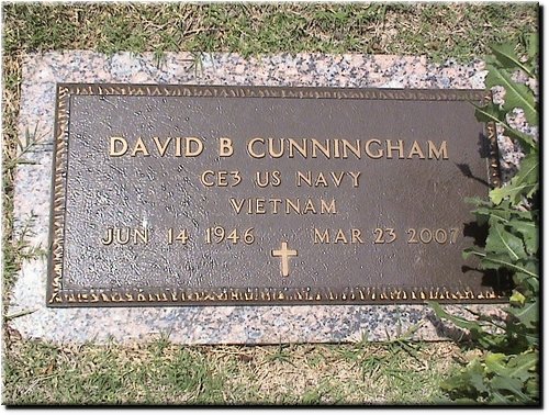 Cunningham, David B (military marker).JPG