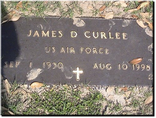 Curlee, Jame D (military marker).JPG