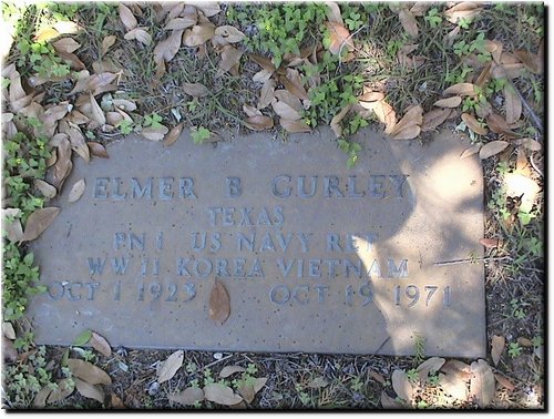 Curley, Elmer (military marker).JPG