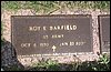 Barfield, Roy E (military marker).JPG