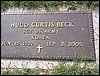 Beck, Hugo Curtis (military marker).JPG