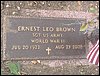 Brown, Ernest Leo (military marker).JPG