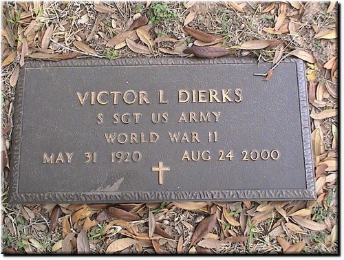 Dierks, Victor L (military marker).JPG