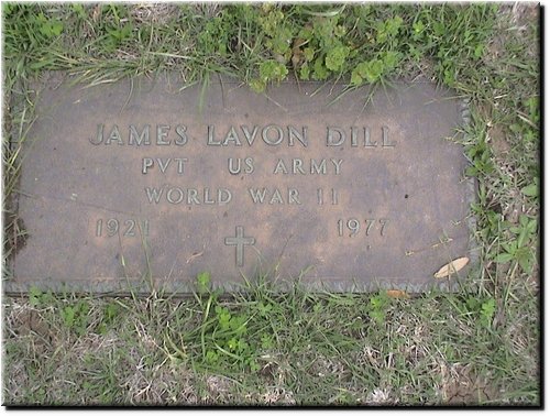 Dill, James Lavon (military marker).JPG