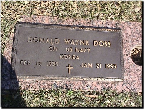 Doss, Donald Wayne (military marker).JPG