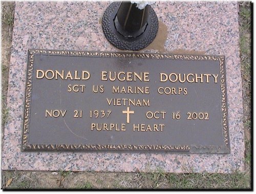 Doughty, Donald Eugen (military marker).JPG