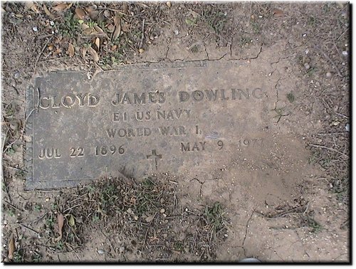 Dowling, Cloyd James (military marker).JPG