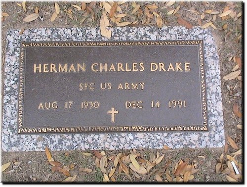 Drake, Herman Charles (military marker).JPG