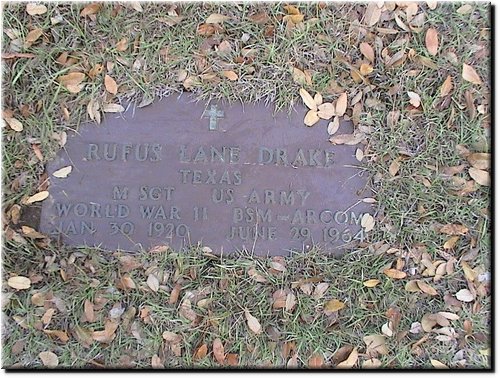 Drake, Rufus Lane (military marker).JPG