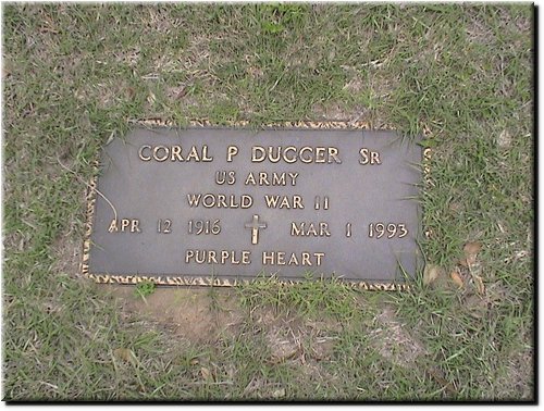 Dugger, Coral P Sr (military marker).JPG