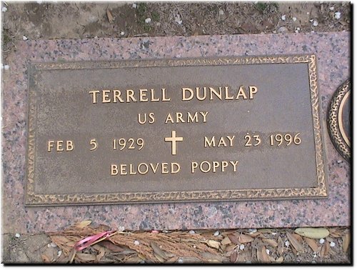 Dunlap, Terrell (military marker).JPG