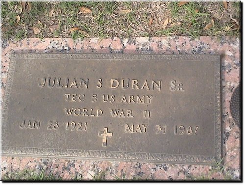 Duran, Julian Sr (military marker).JPG