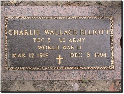 Elliott, Charlie Wallace (military marker).JPG