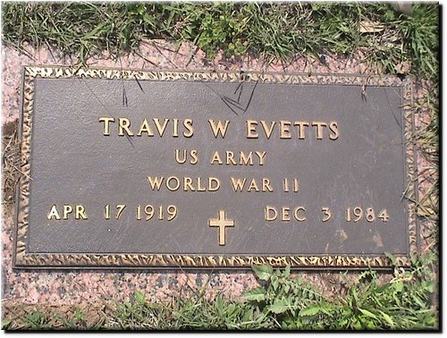 Evetts, Travis W (military marker).JPG