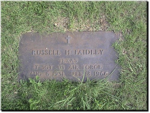 Faidley, Russell H (military marker).JPG