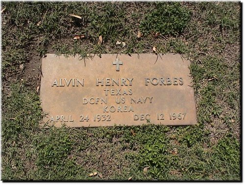 Forbes, Alvin Henry (military marker).JPG