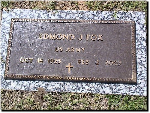 Fox, Edmond (military marker).JPG