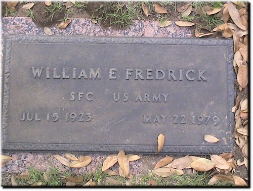 Frederick, William E (military marker).JPG