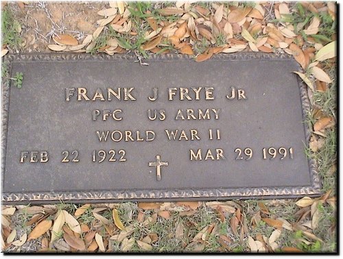 Frye, Frank Jr (military marker).JPG