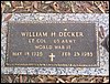 Decker, William H (military marker).JPG