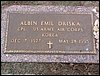 Driska, Albin Emil (military marker).JPG