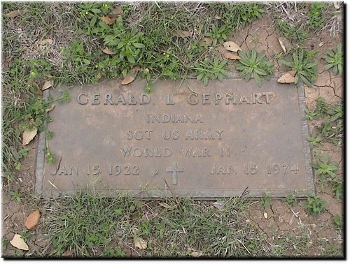 Gephart, Gerald L (military marker).JPG