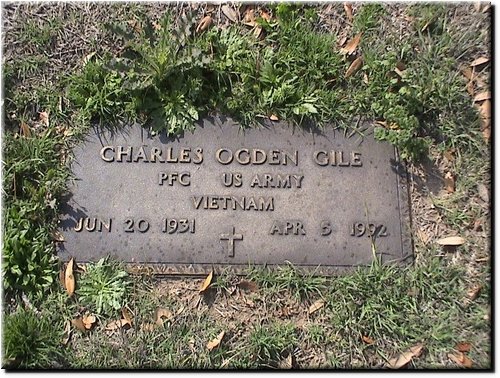 Gile, Charles Ogden (military marker).JPG