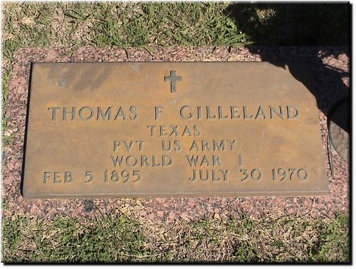 Gilleland, Thomas (military marker).JPG