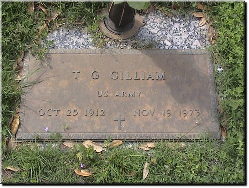 Gilliam, T G (military marker).JPG