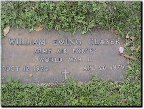 Glaser, William Ewing (military marker).JPG